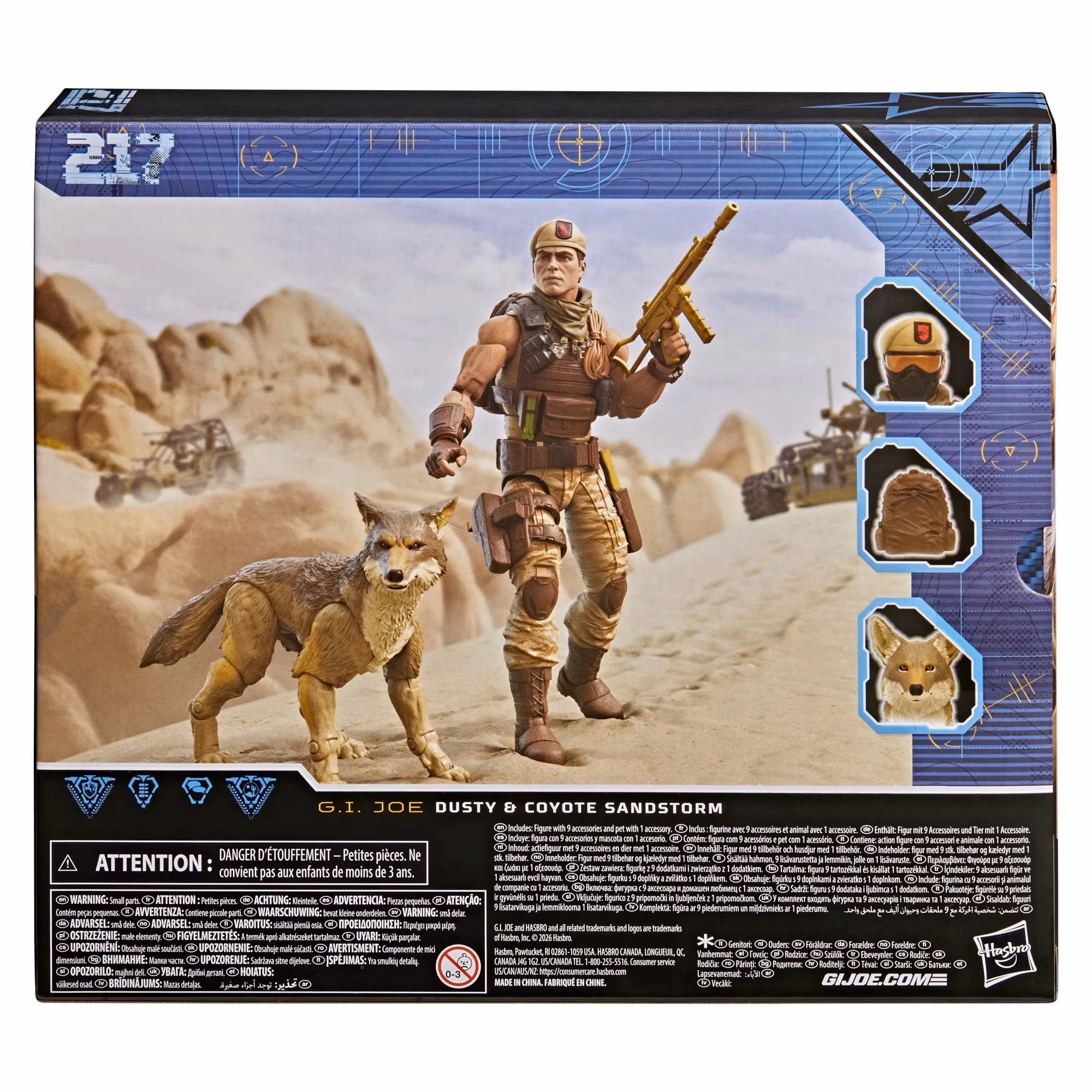 G.I. Joe Classified Series #217 Dusty & Coyote Sandstorm Action Figure Set
