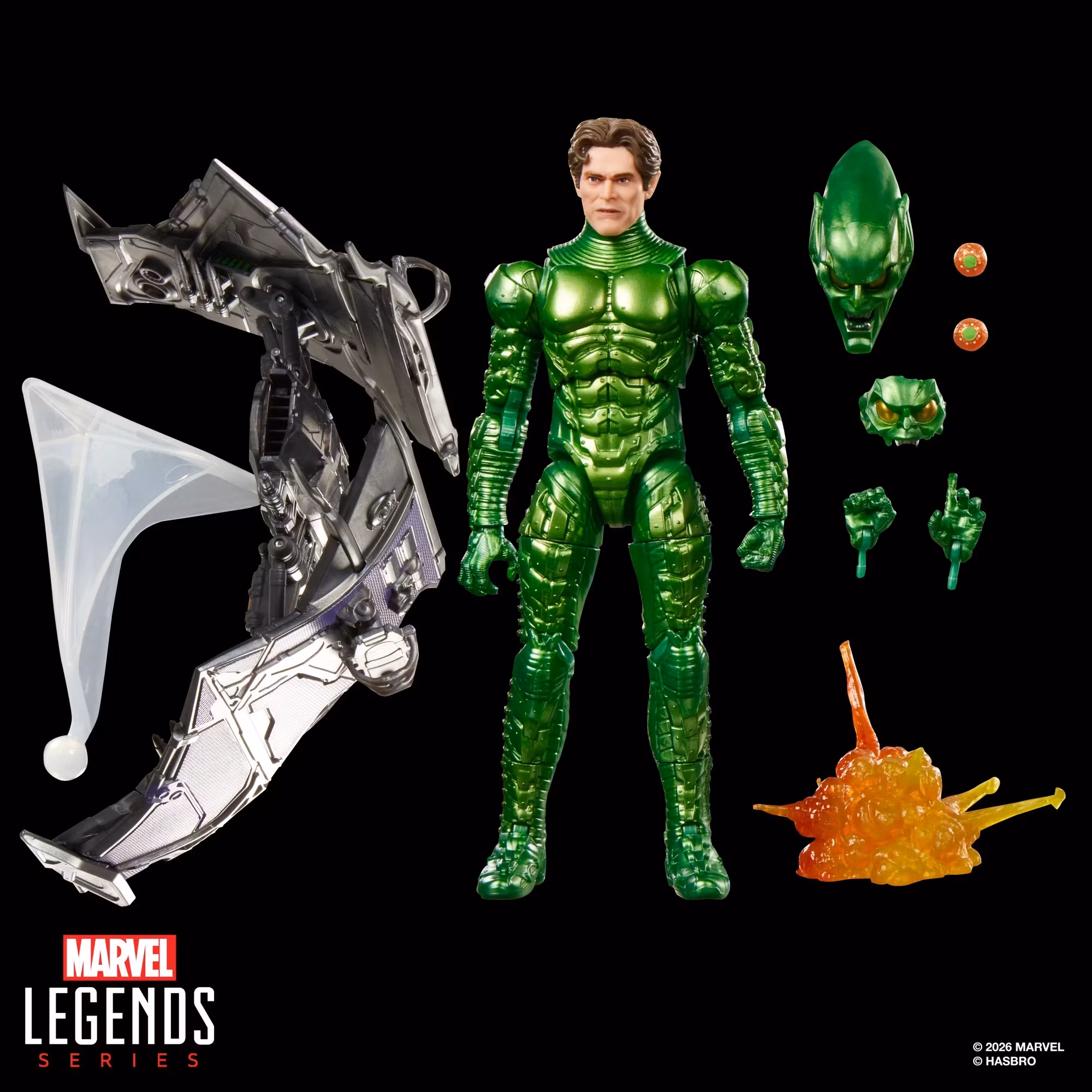 Spider-Man: No Way Home Marvel Legends Green Goblin Action Figure and Glider Set