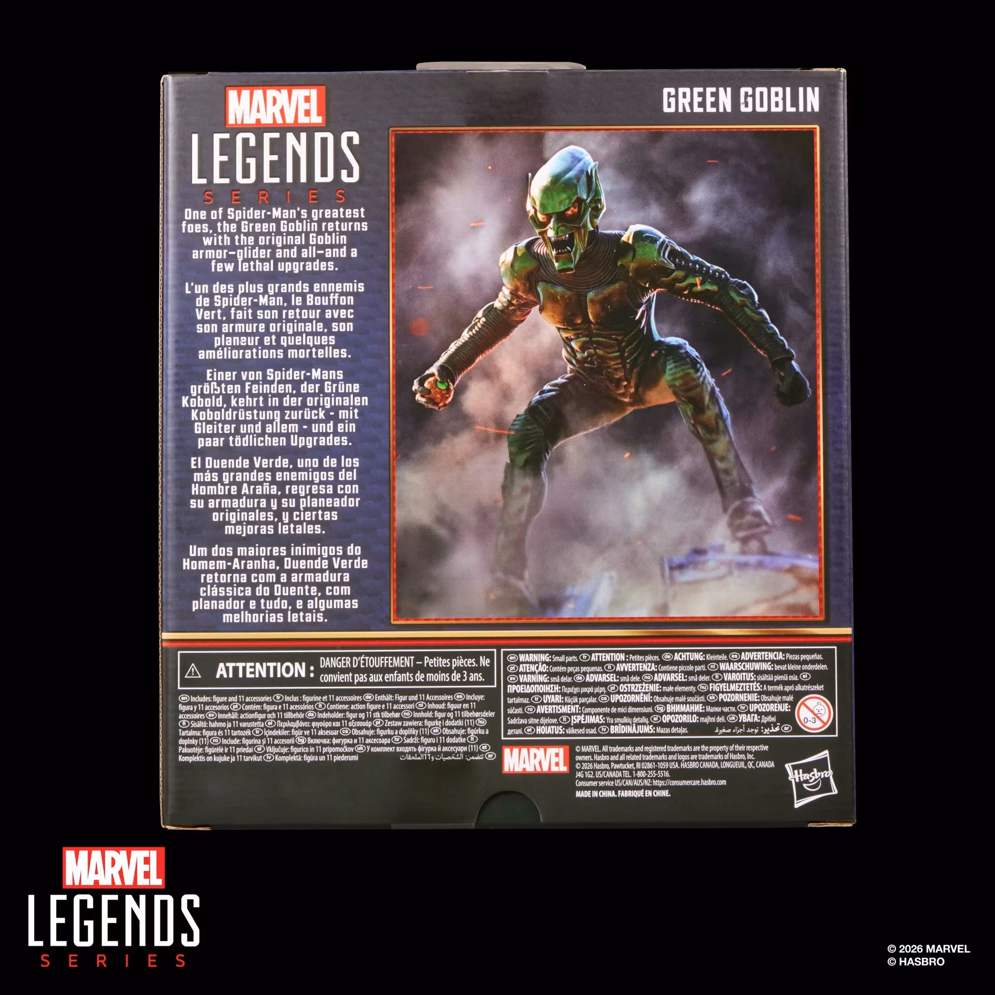 Spider-Man: No Way Home Marvel Legends Green Goblin Action Figure and Glider Set