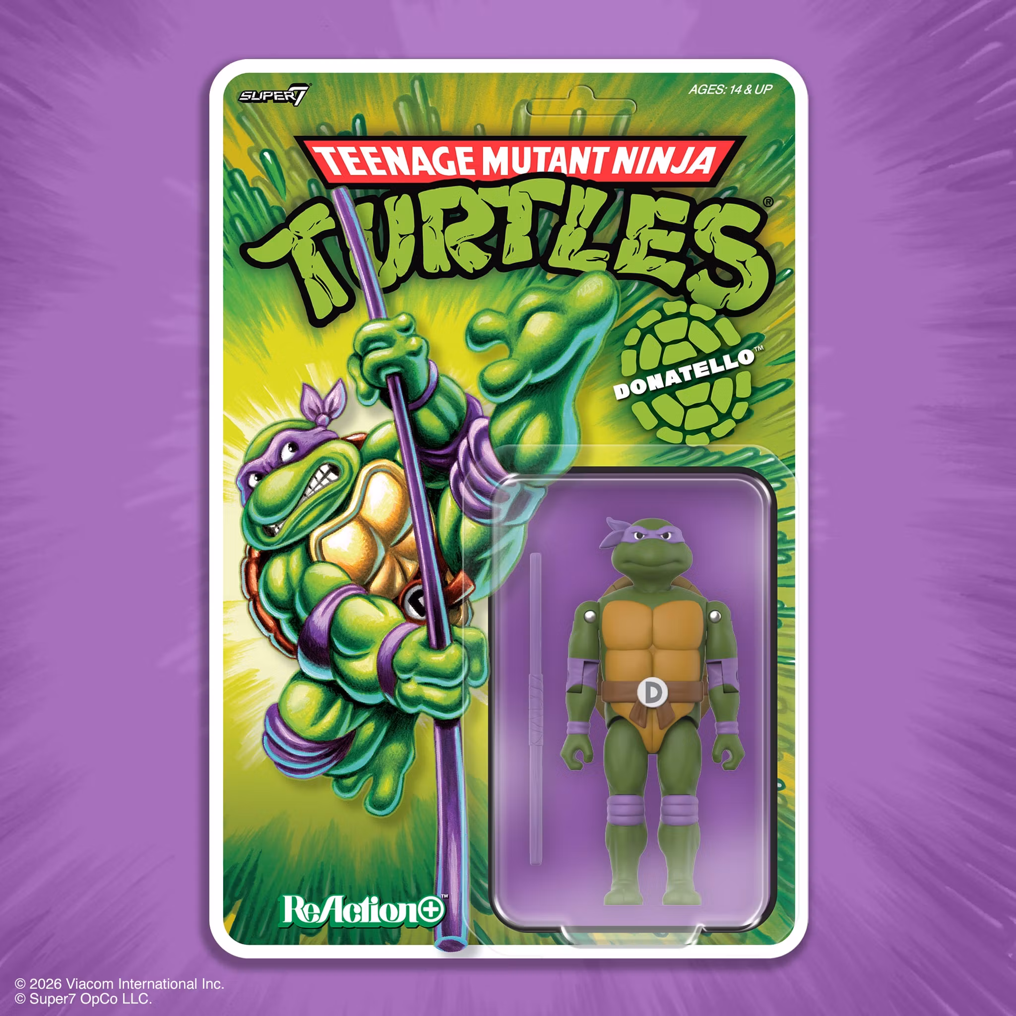 Teenage Mutant Ninja Turtles ReAction+ Donatello Action Figure