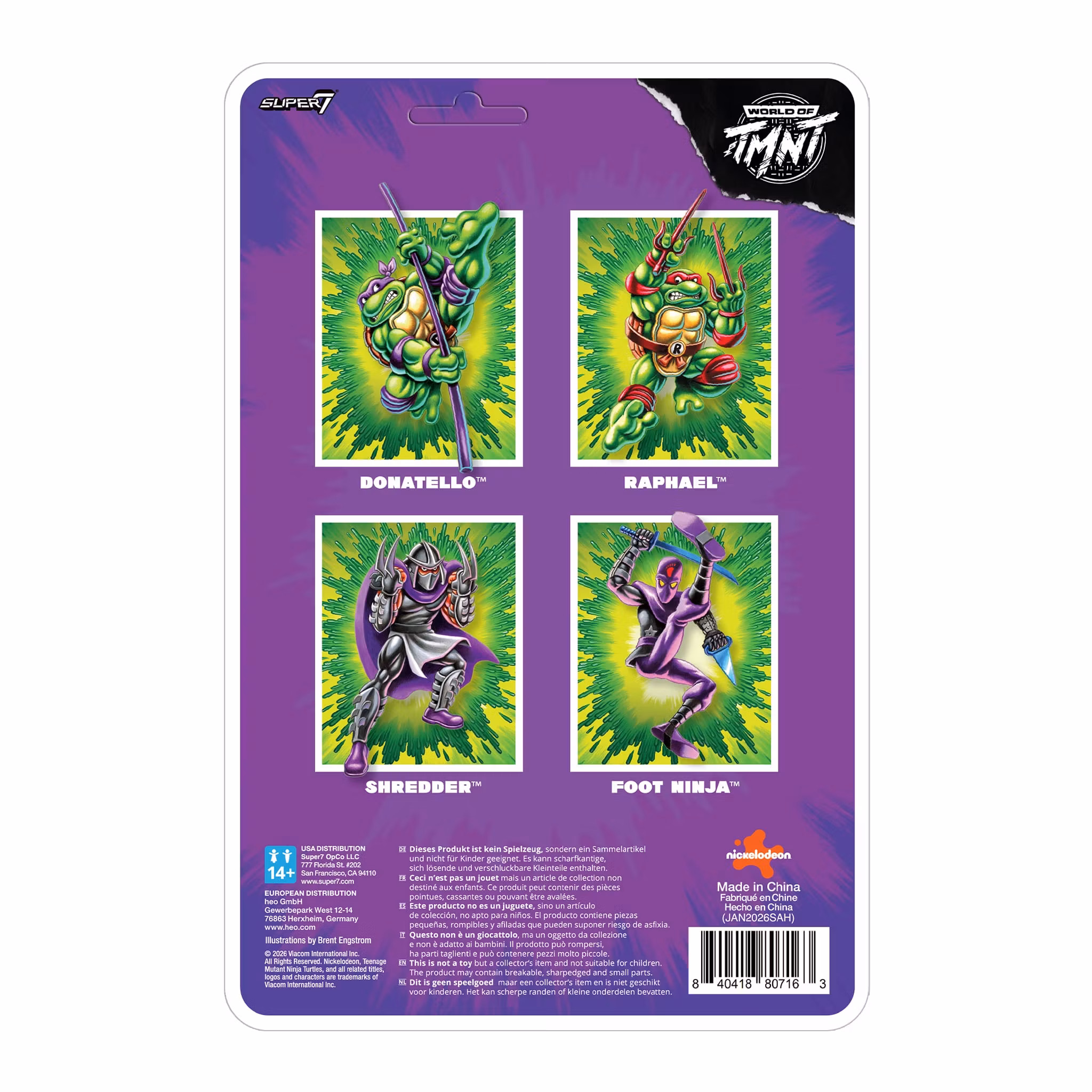 Teenage Mutant Ninja Turtles ReAction+ Donatello Action Figure