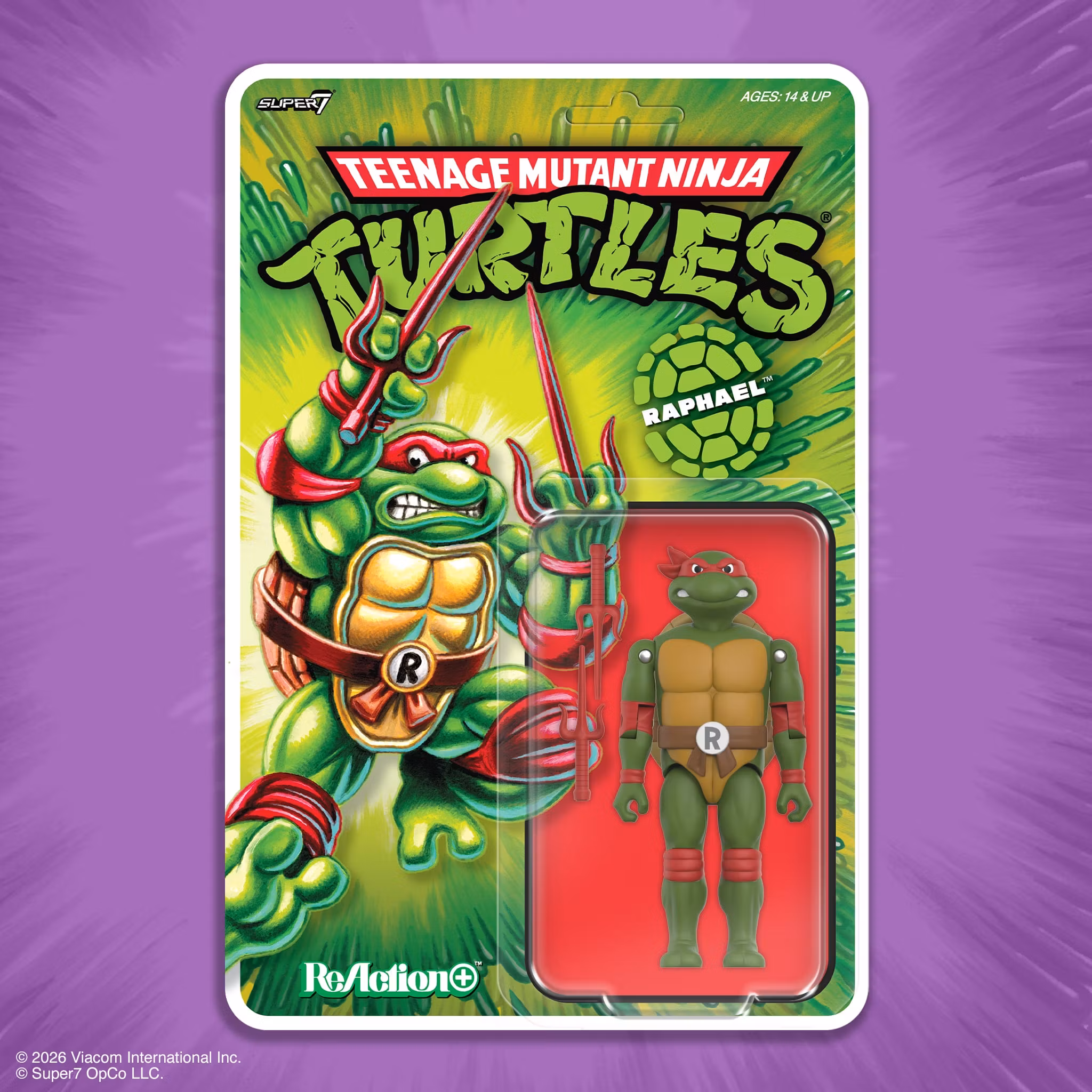 Teenage Mutant Ninja Turtles ReAction+ Raphael Action Figure