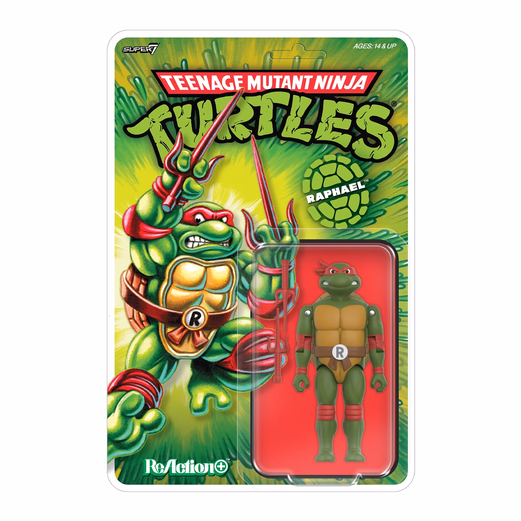 Teenage Mutant Ninja Turtles ReAction+ Raphael Action Figure