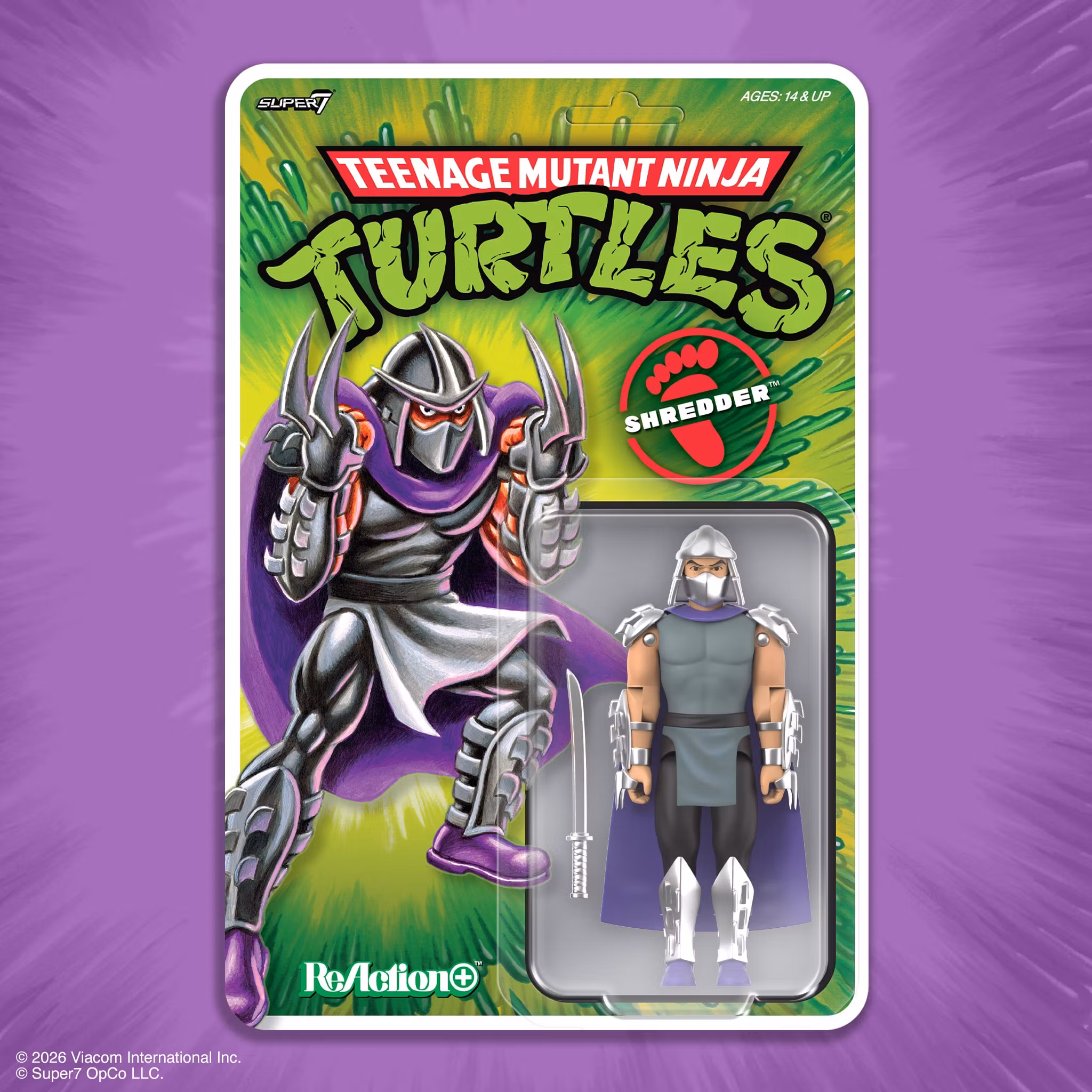 Teenage Mutant Ninja Turtles ReAction+ Shredder Action Figure