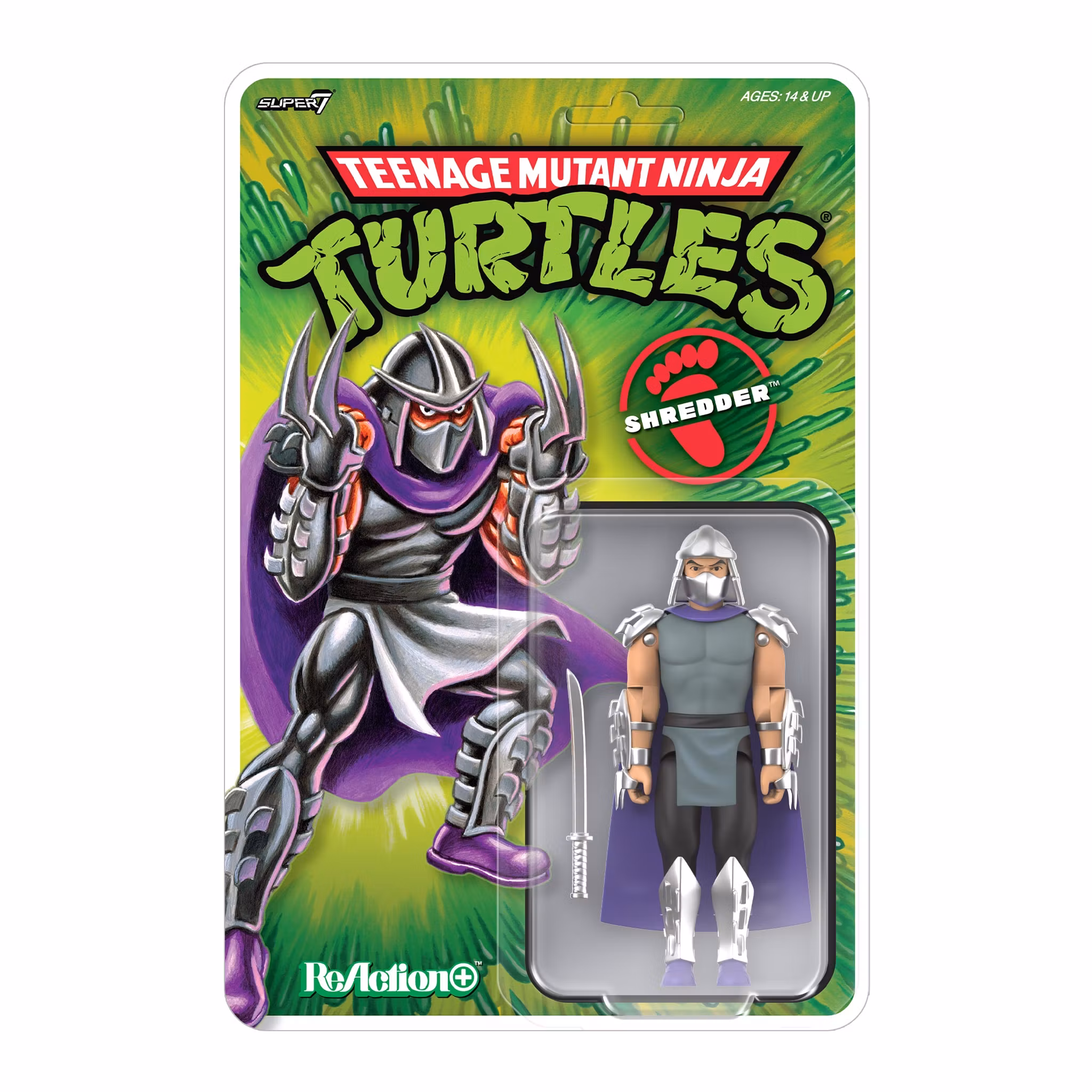 Teenage Mutant Ninja Turtles ReAction+ Shredder Action Figure