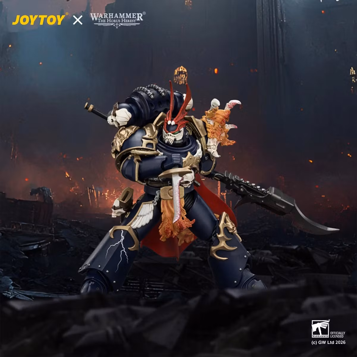 Warhammer: The Horus Heresy Night Lords Sevatar, First Captain of the Night Lords The Prince of Crows 1/18 Scale Action Figure