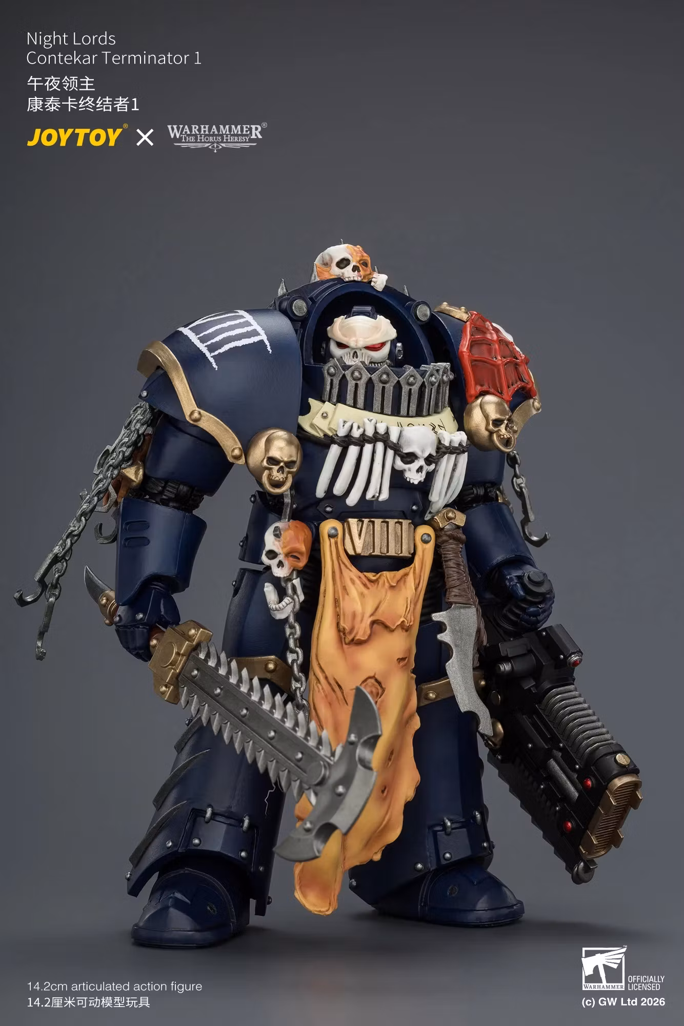 Warhammer: The Horus Heresy Night Lords Contekar Terminator 1 1/18 Scale Action Figure
