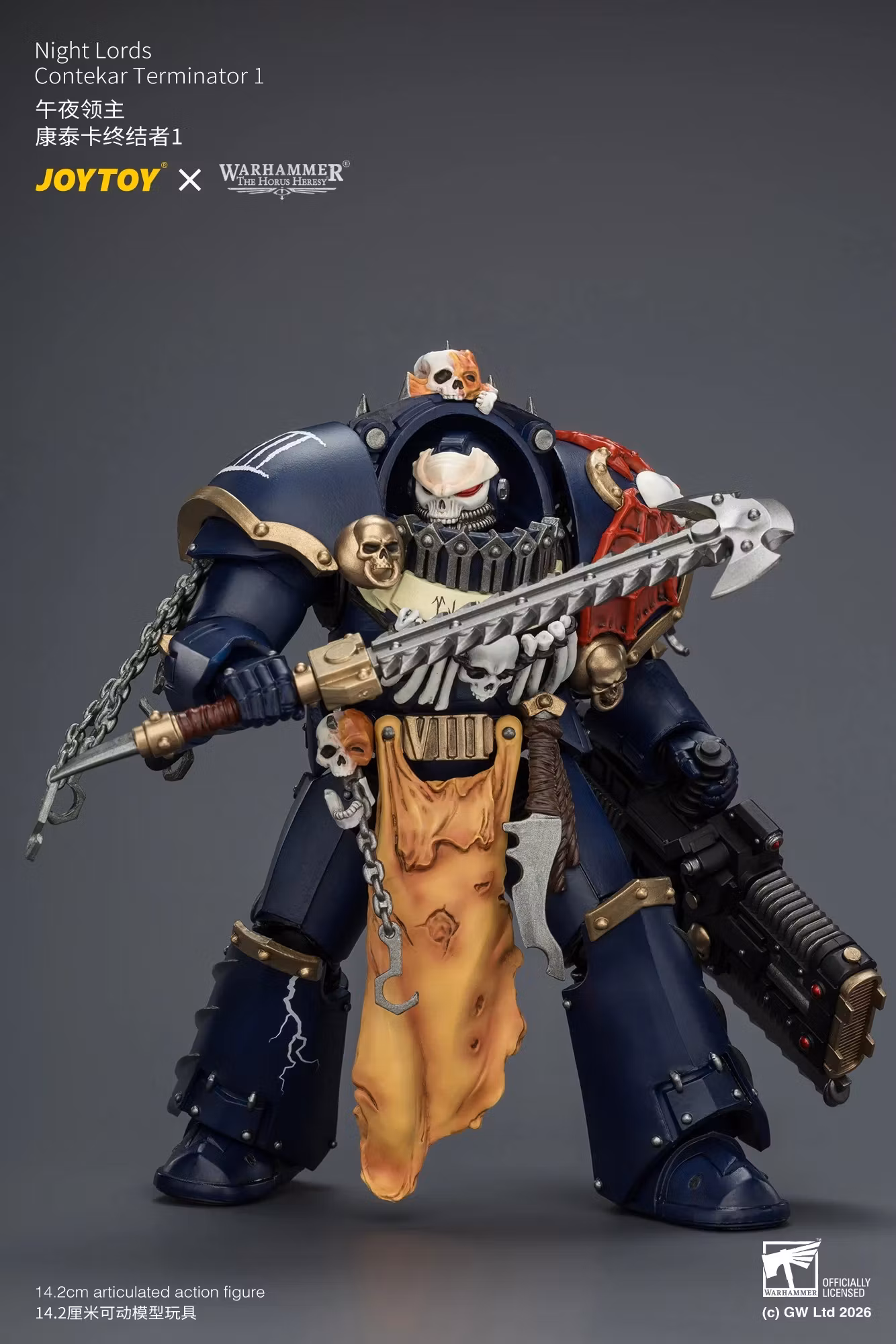 Warhammer: The Horus Heresy Night Lords Contekar Terminator 1 1/18 Scale Action Figure