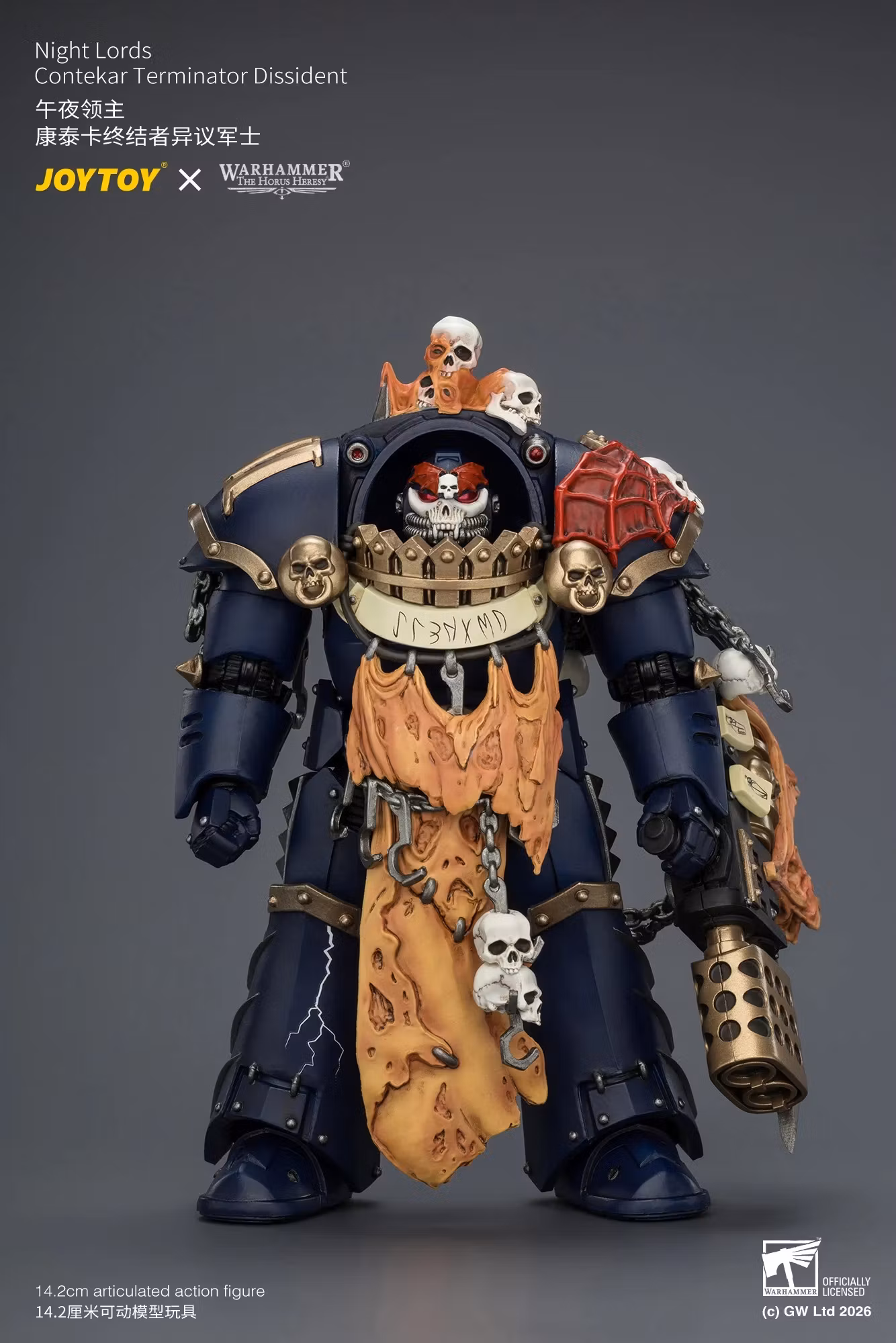 Warhammer: The Horus Heresy Night Lords Contekar Terminator Dissident 1/18 Scale Action Figure