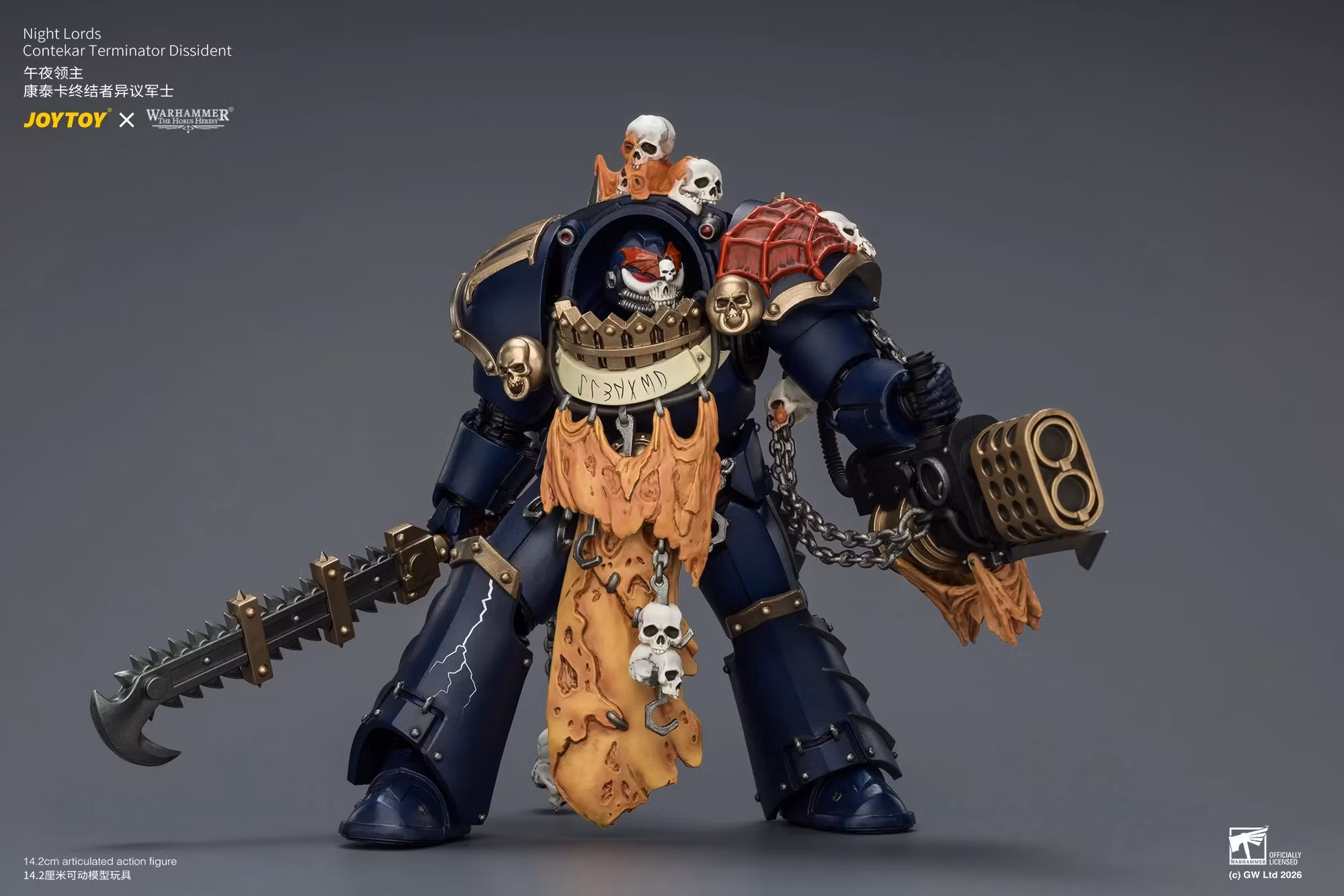 Warhammer: The Horus Heresy Night Lords Contekar Terminator Dissident 1/18 Scale Action Figure
