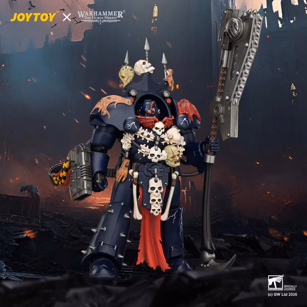 Warhammer: The Horus Heresy Night Lords Legion Praetor in Tartaros Terminator Armour 1/18 Scale Action Figure