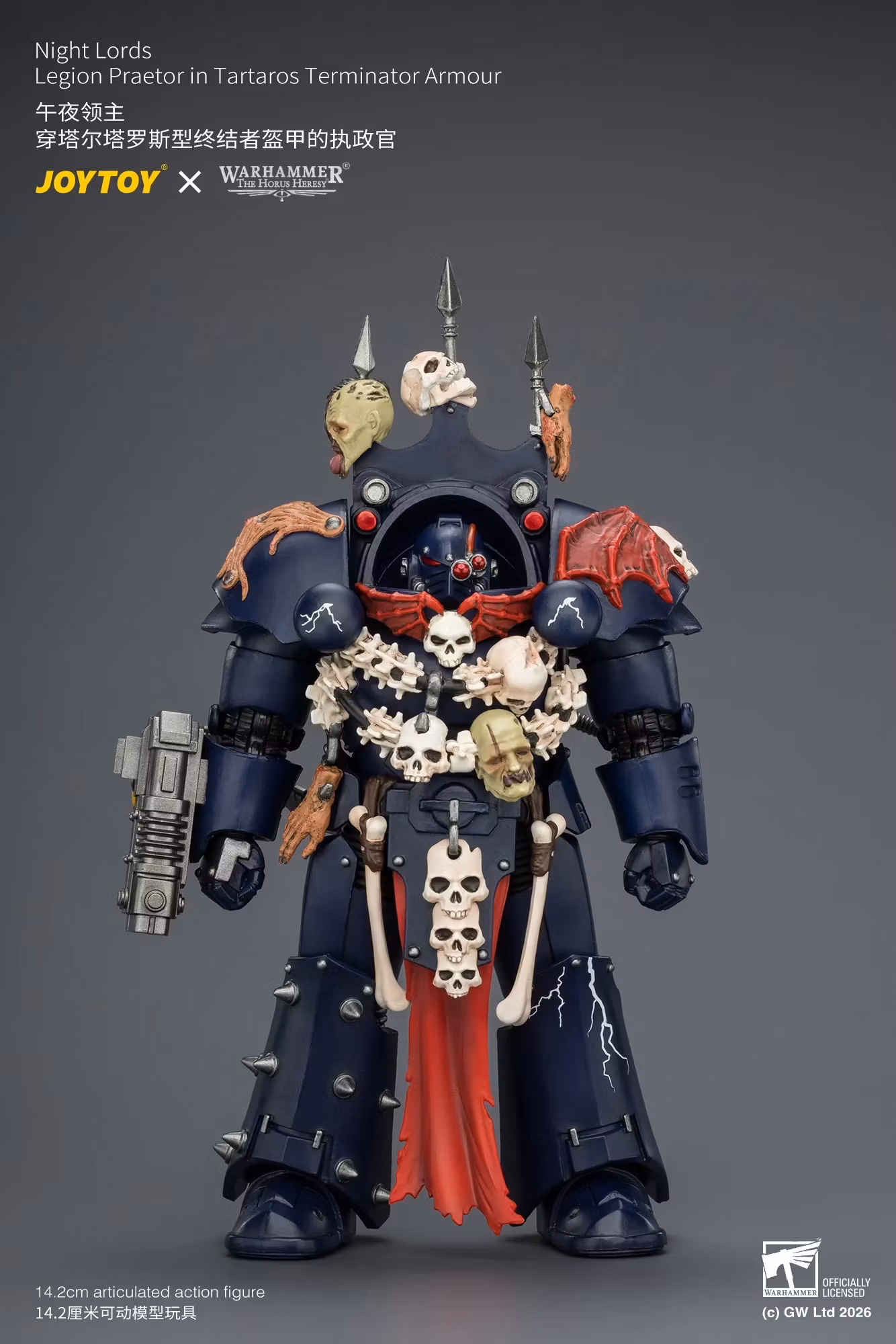 Warhammer: The Horus Heresy Night Lords Legion Praetor in Tartaros Terminator Armour 1/18 Scale Action Figure