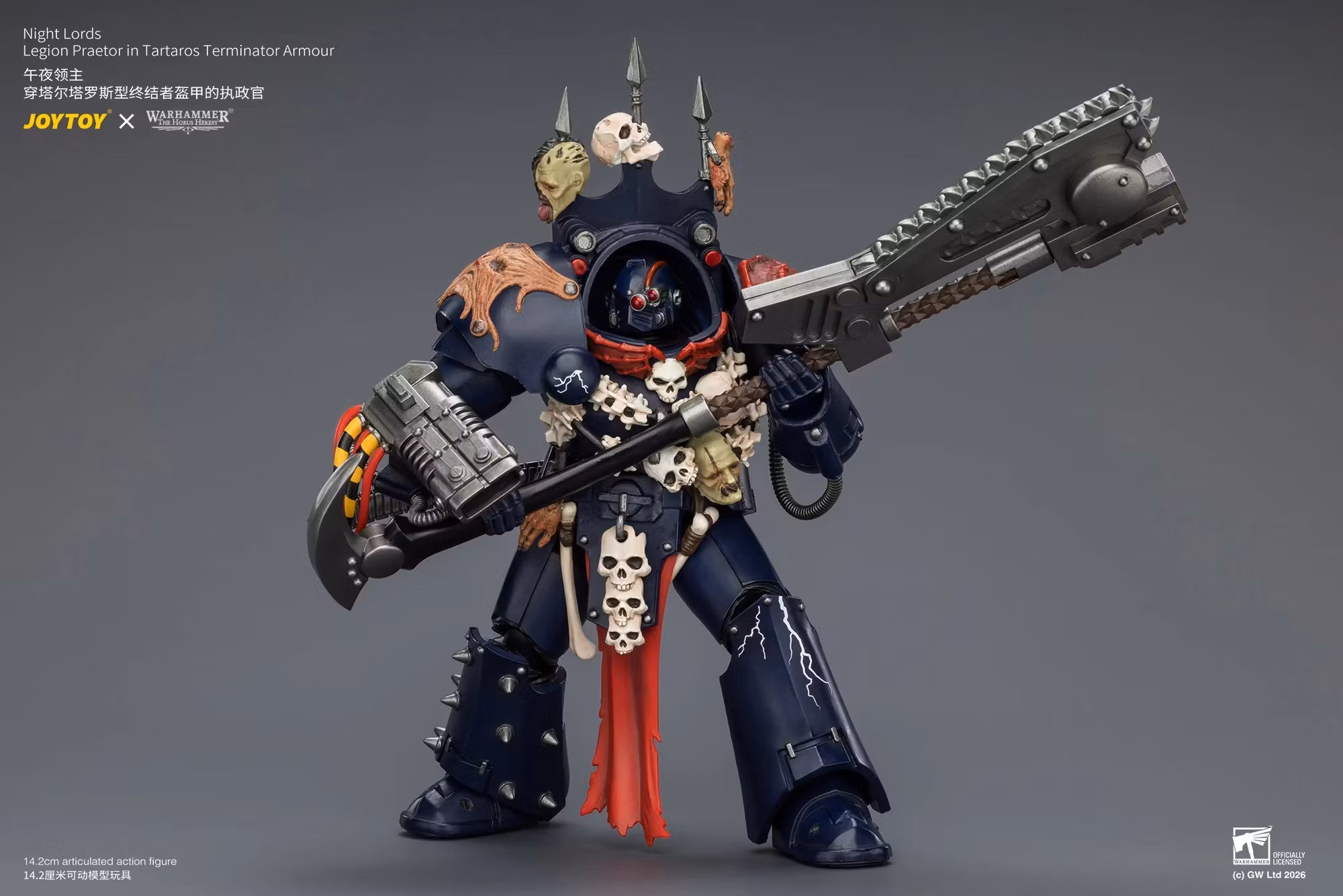 Warhammer: The Horus Heresy Night Lords Legion Praetor in Tartaros Terminator Armour 1/18 Scale Action Figure