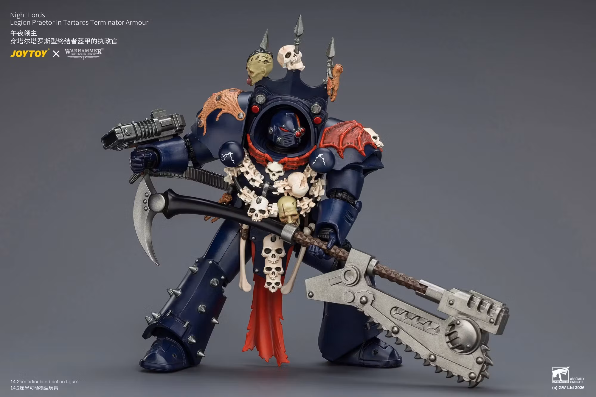 Warhammer: The Horus Heresy Night Lords Legion Praetor in Tartaros Terminator Armour 1/18 Scale Action Figure
