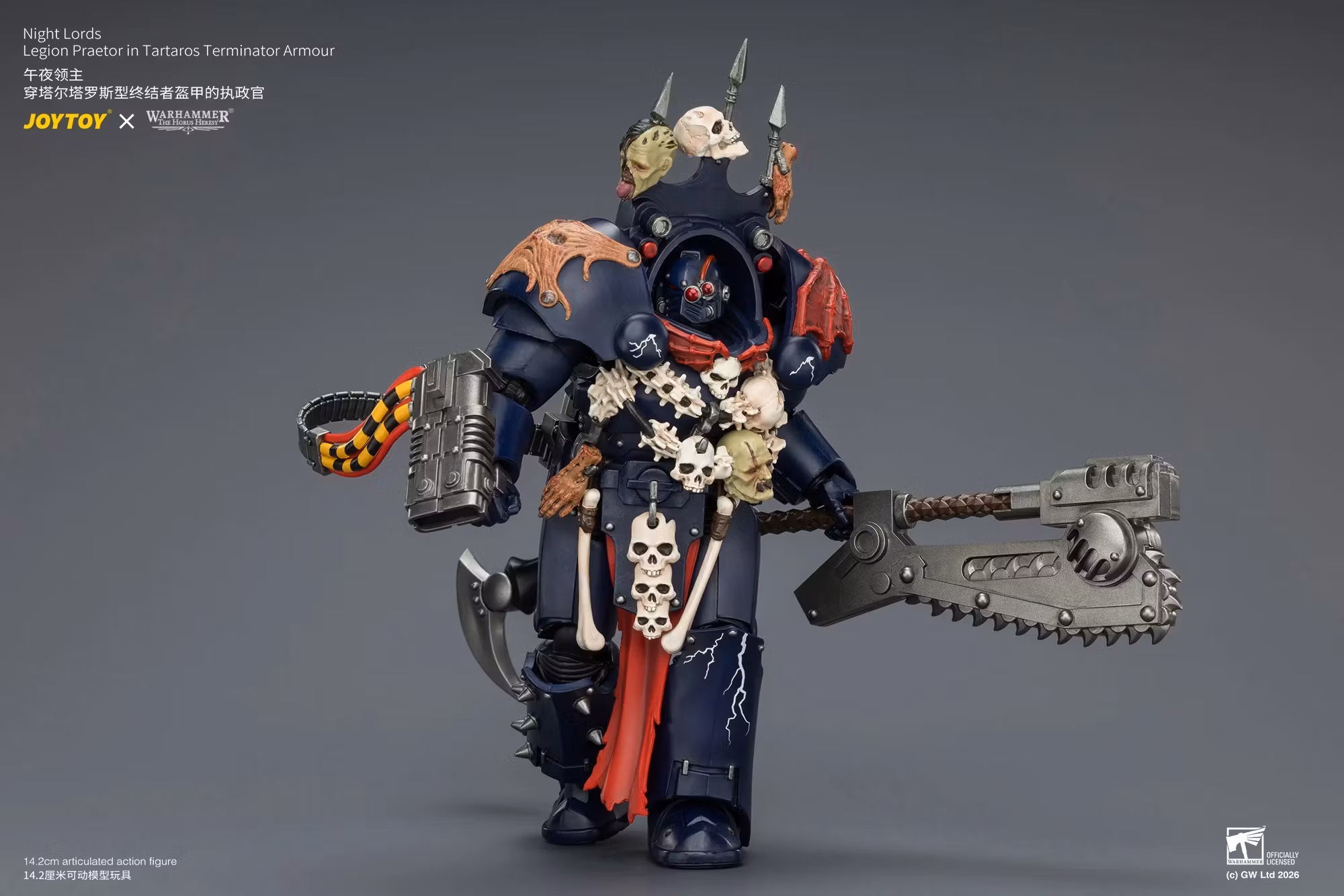 Warhammer: The Horus Heresy Night Lords Legion Praetor in Tartaros Terminator Armour 1/18 Scale Action Figure