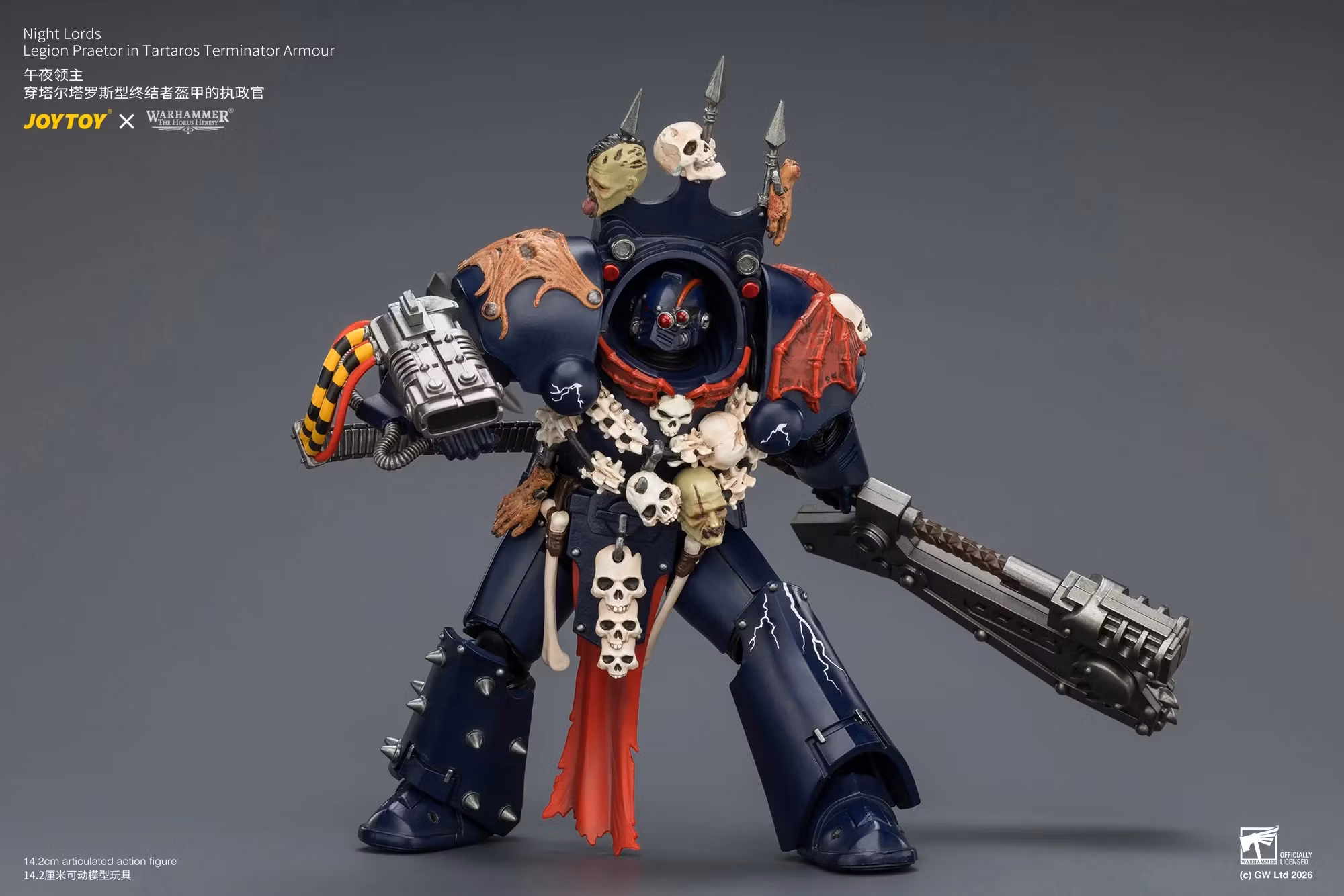 Warhammer: The Horus Heresy Night Lords Legion Praetor in Tartaros Terminator Armour 1/18 Scale Action Figure