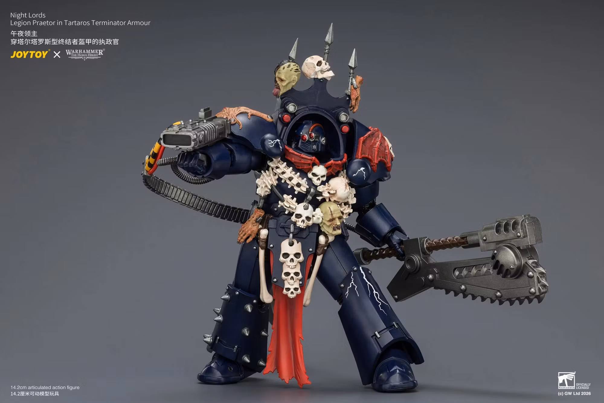 Warhammer: The Horus Heresy Night Lords Legion Praetor in Tartaros Terminator Armour 1/18 Scale Action Figure