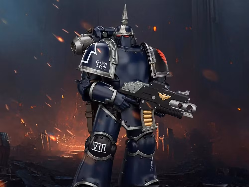 Warhammer: The Horus Heresy Night Lords MK III Tactical Legionary with Bolter and Bolt Pistol 1/18 Scale Action Figure