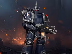 Warhammer: The Horus Heresy Night Lords MK III Tactical Legionary with Bolter and Bolt Pistol 1/18 Scale Action Figure