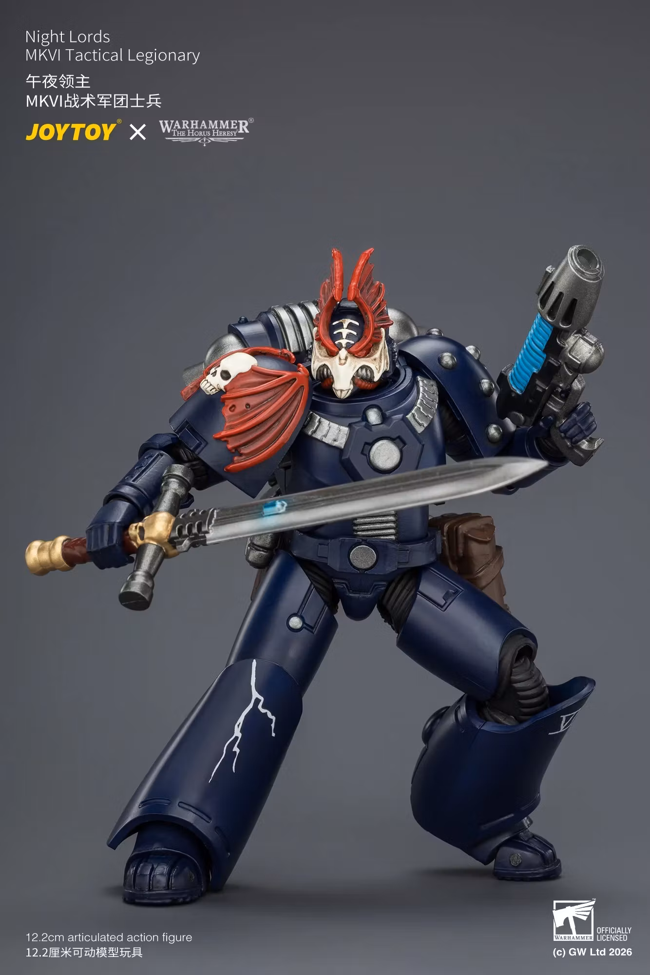 Warhammer: The Horus Heresy Night Lords MKVI Tactical Legionary 1/18 Scale Action Figure