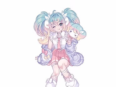 Hatsune Miku Sweet School Life PVC Figure Pastel Version