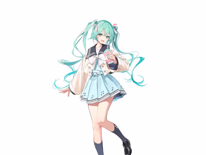 Hatsune Miku Sweet School Life PVC Figure Pure Version