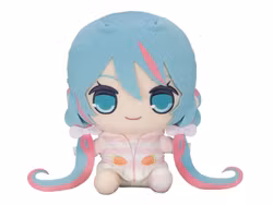 Hatsune Miku Kyurumaru Big Plush Figure Rabbit Ear Hood Pajama