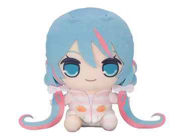 Hatsune Miku Kyurumaru Big Plush Figure Rabbit Ear Hood Pajama