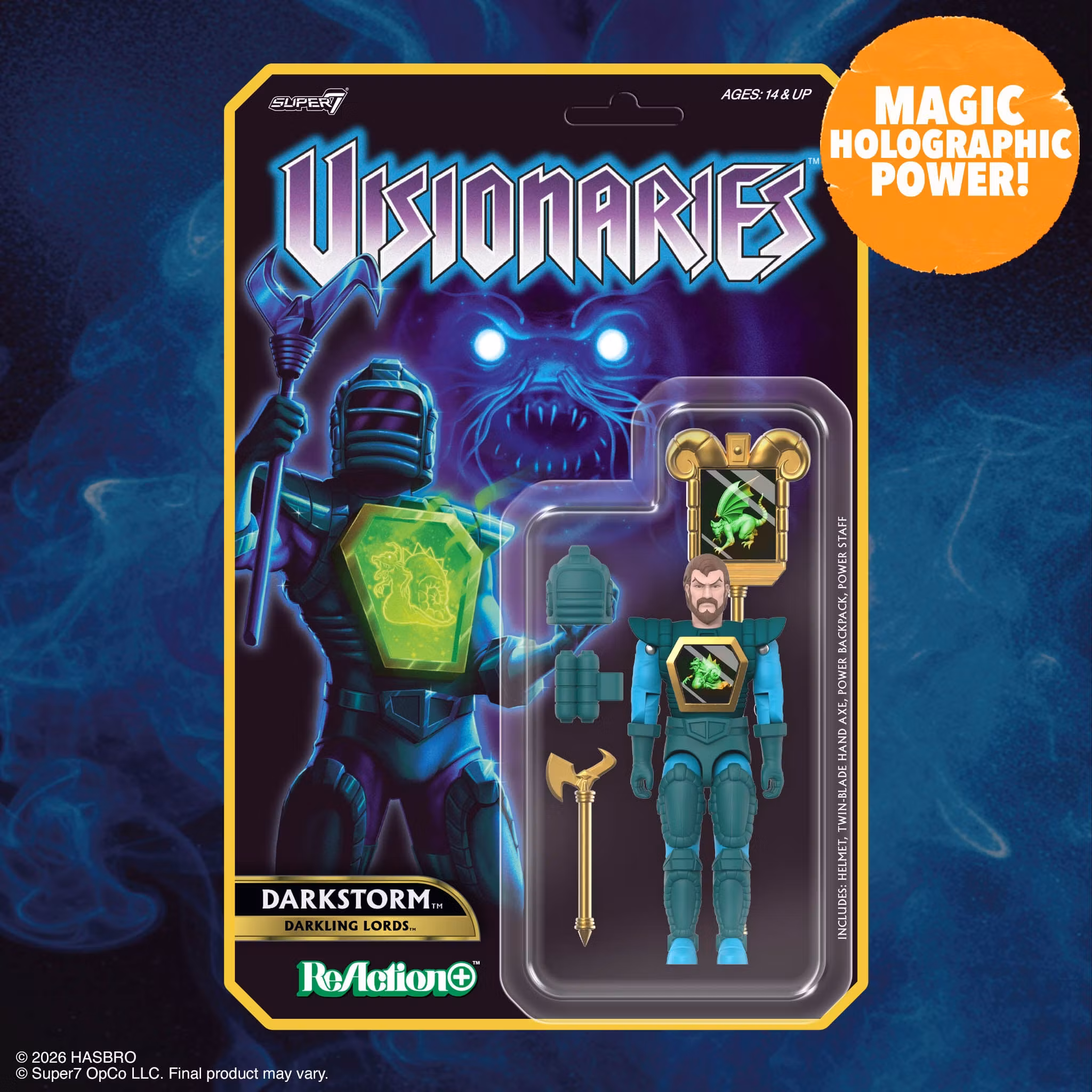 Visionaries: Knights of the Magical Light ReAction+ Darkstorm Action Figure