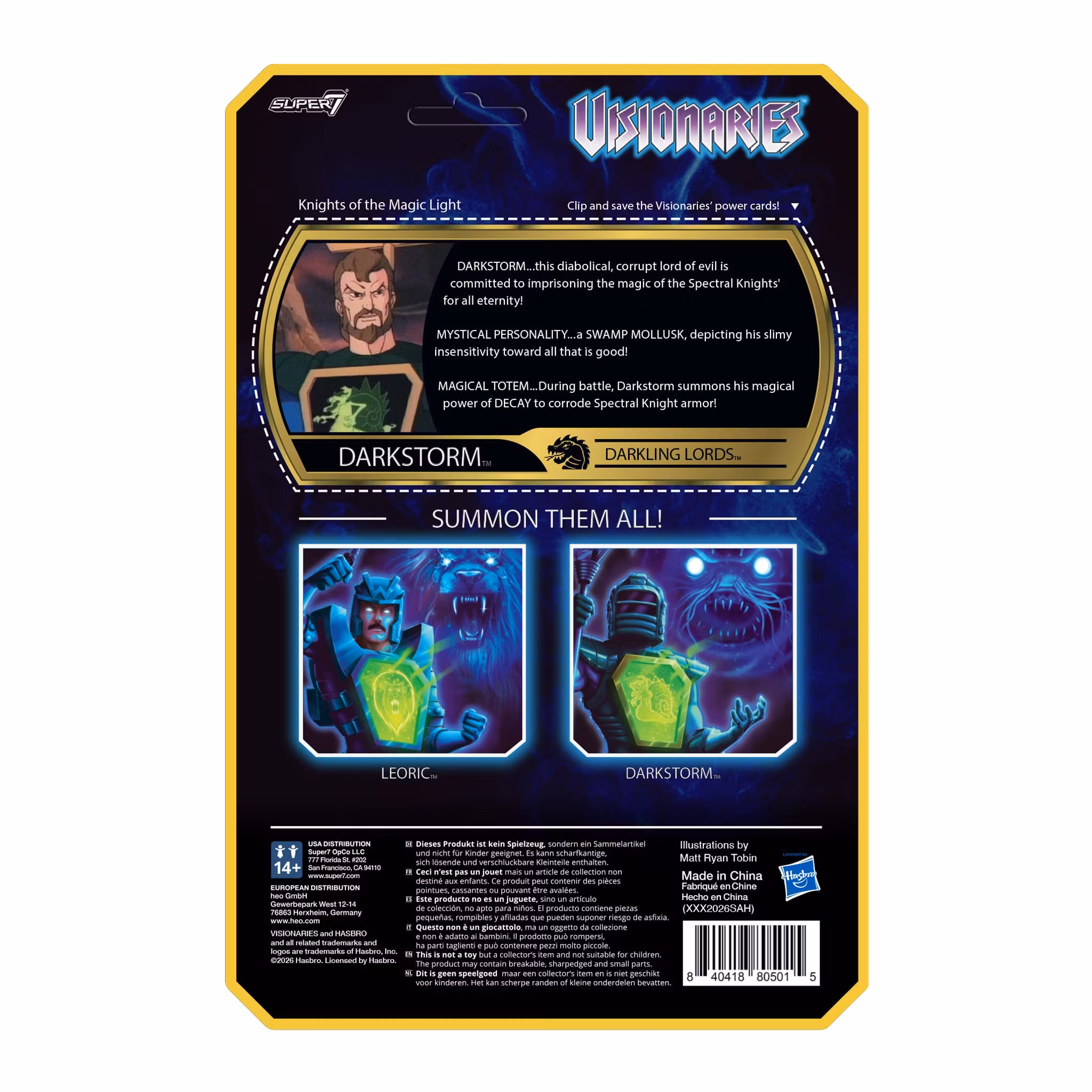 Visionaries: Knights of the Magical Light ReAction+ Darkstorm Action Figure