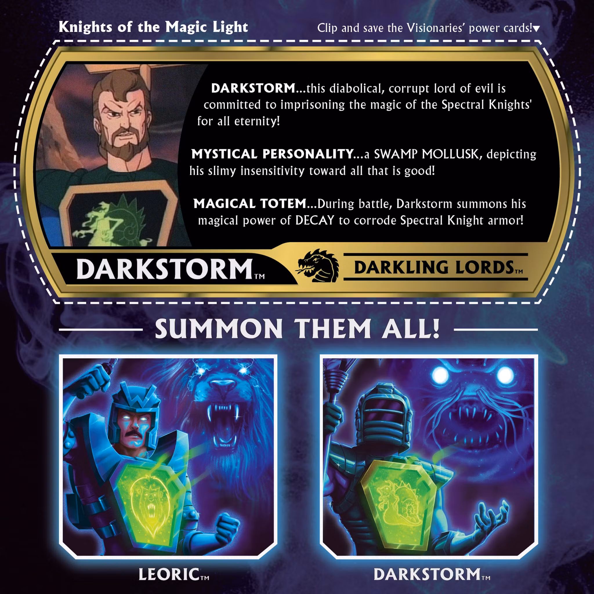 Visionaries: Knights of the Magical Light ReAction+ Darkstorm Action Figure