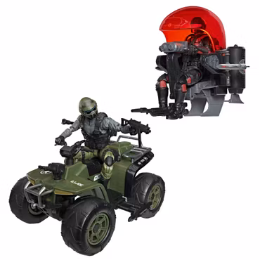 G.I. Joe Classified Series #218 Snake Eyes & Varmint ATV vs. Stealth Viper & Cobra Stealth Flight Pod (Trubble Bubble) Action Figure Two-Pack