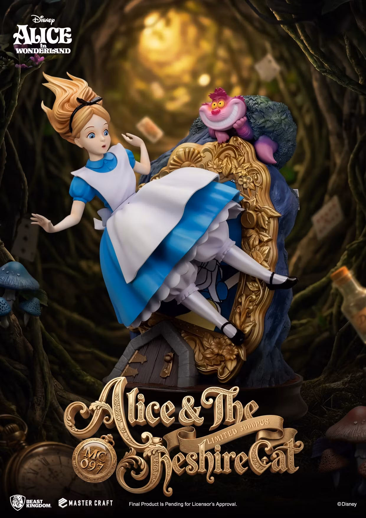 Alice in Wonderland Master Craft MC-097 Alice & The Cheshire Cat Special Edition Statue