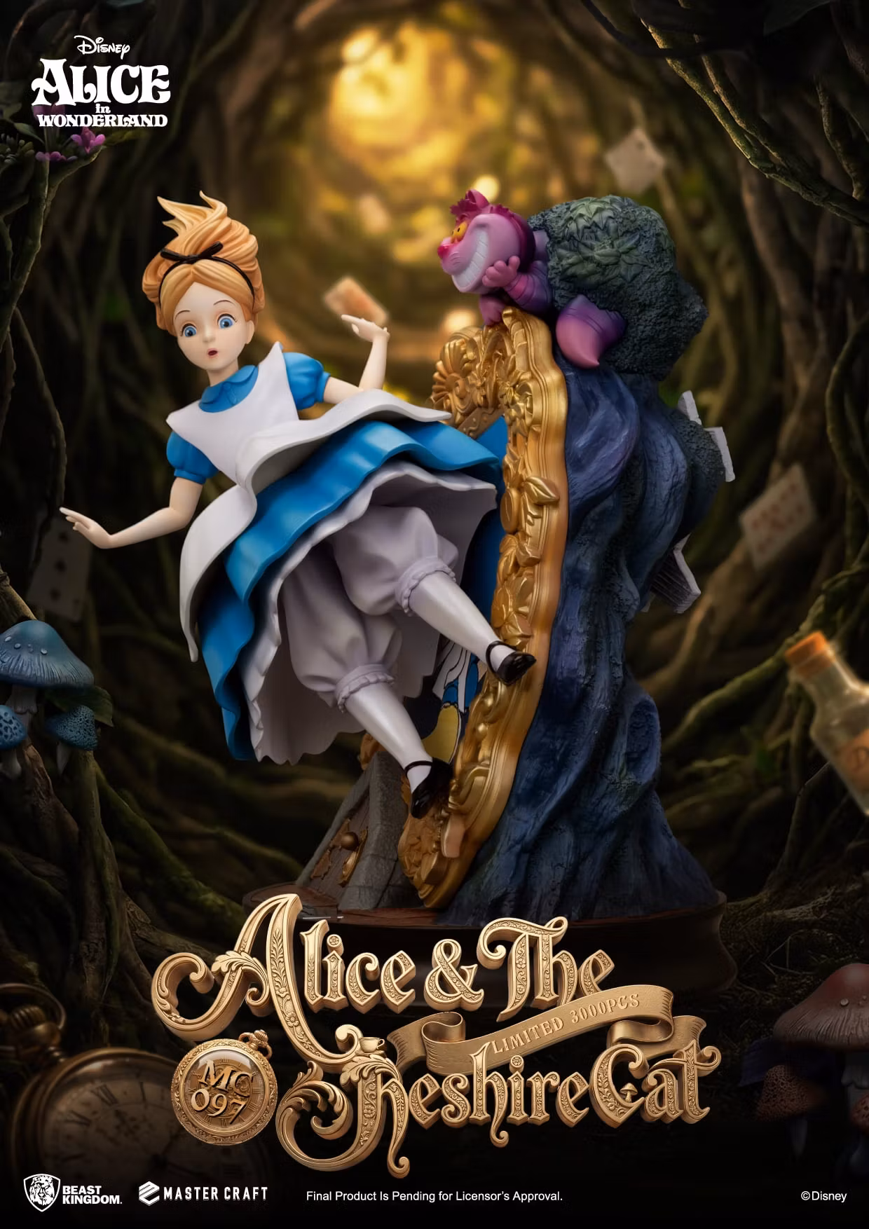 Alice in Wonderland Master Craft MC-097 Alice & The Cheshire Cat Special Edition Statue