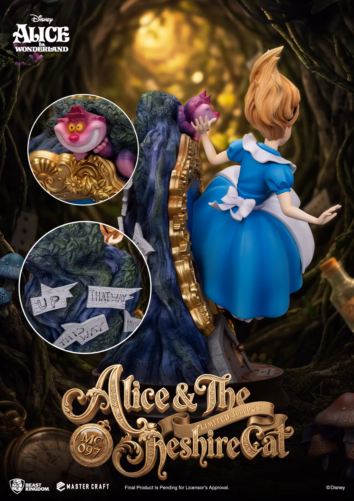 Alice in Wonderland Master Craft MC-097 Alice & The Cheshire Cat Special Edition Statue