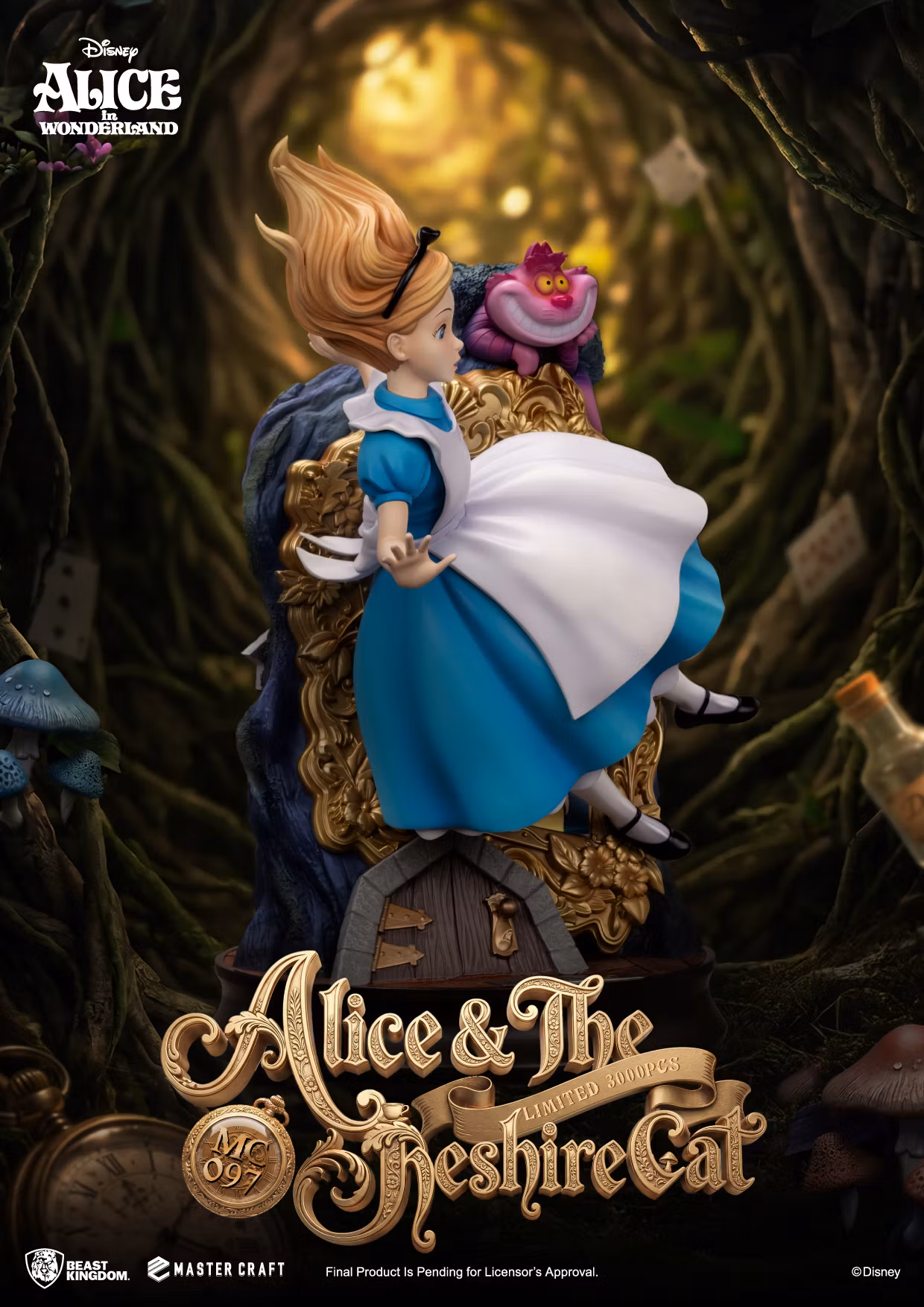Alice in Wonderland Master Craft MC-097 Alice & The Cheshire Cat Special Edition Statue
