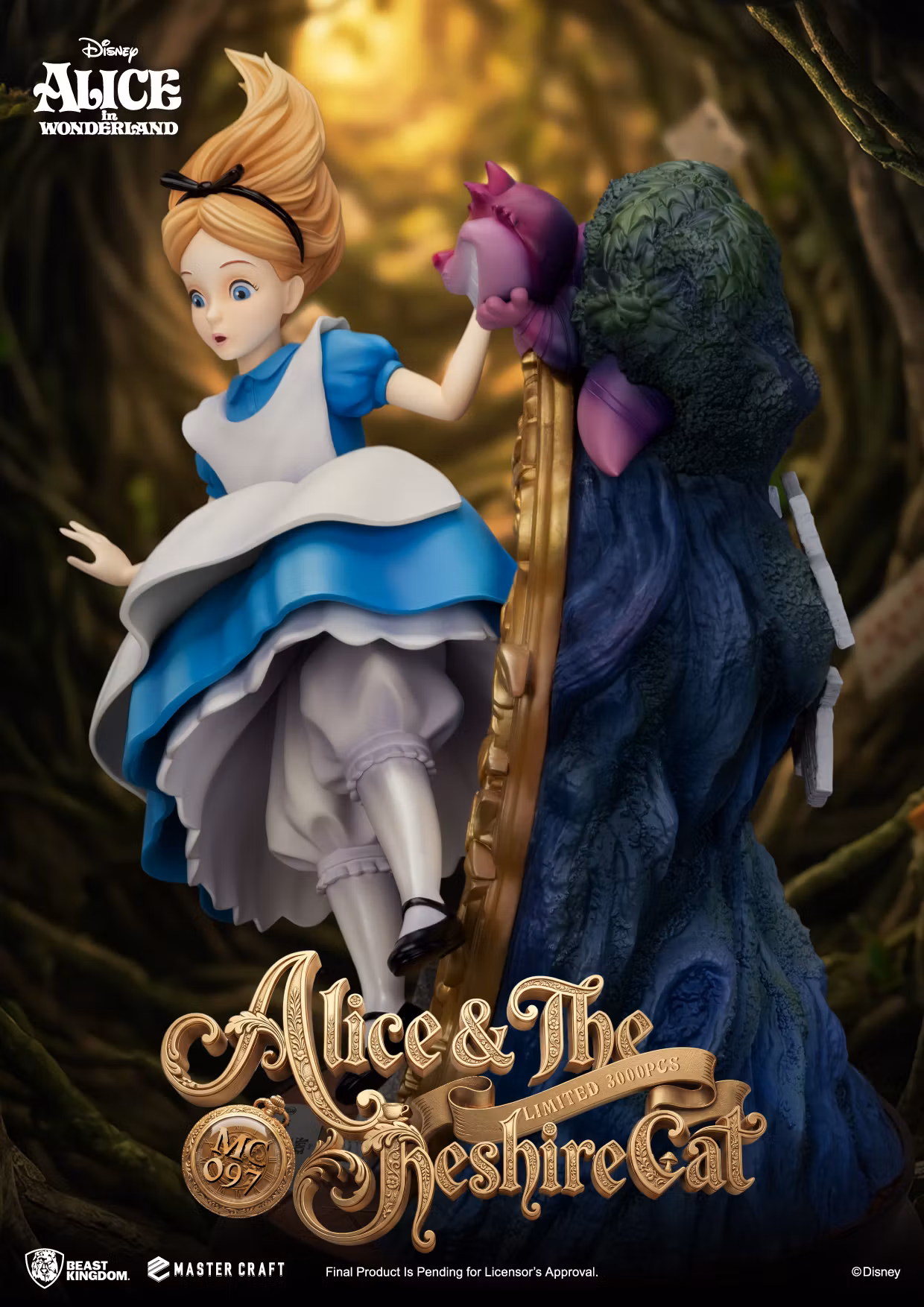 Alice in Wonderland Master Craft MC-097 Alice & The Cheshire Cat Special Edition Statue