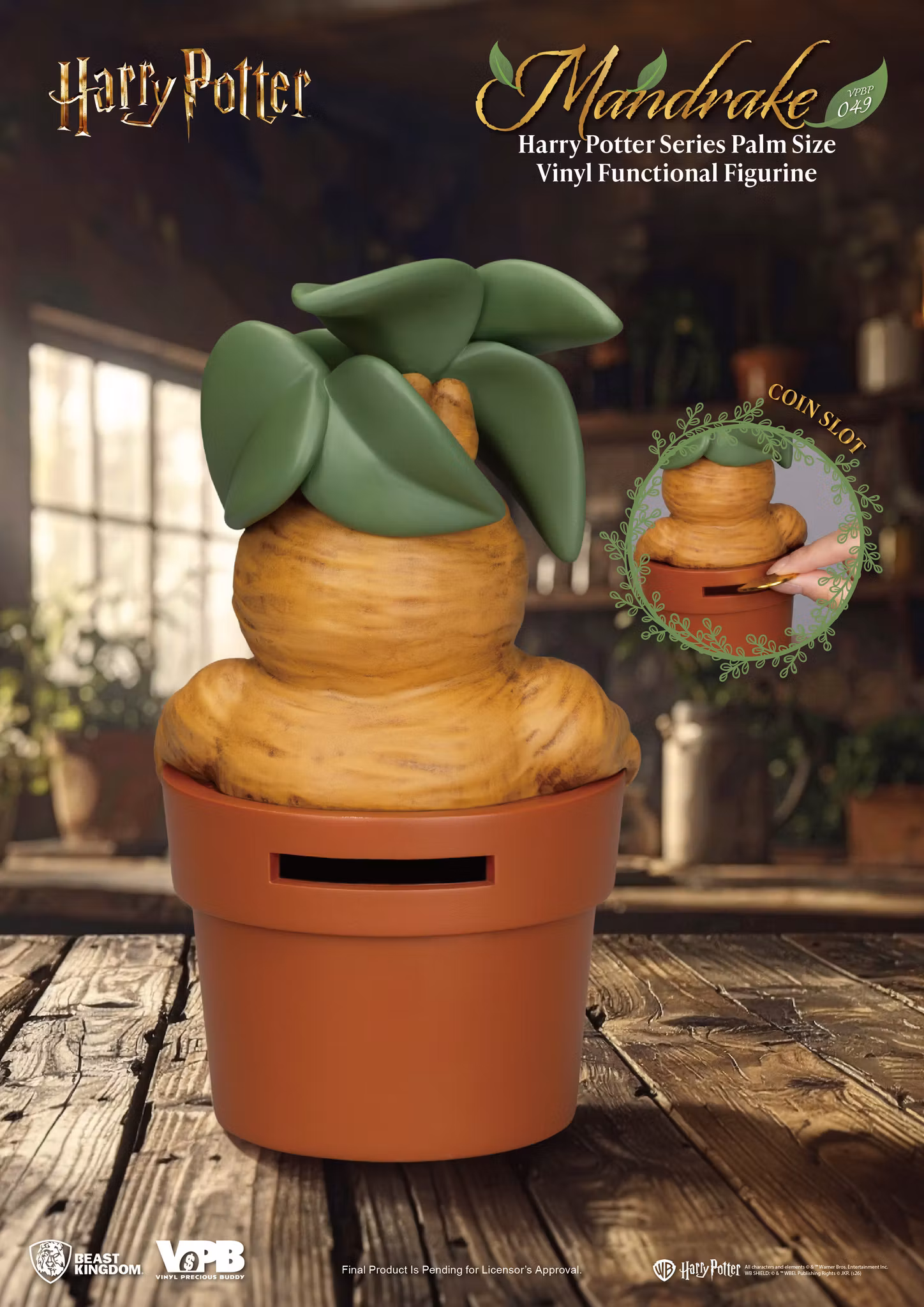 Harry Potter VPBP-049 Mandrake Palm-Sized Vinyl Piggy Bank