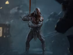 The Lord of the Rings Trilogy Uruk-hai Berserker Miniature Statue