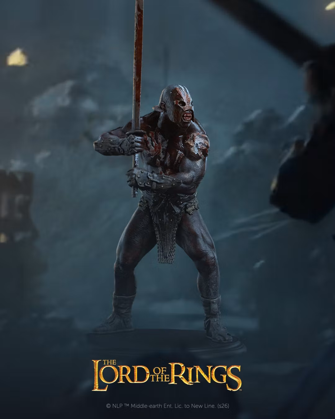 The Lord of the Rings Trilogy Uruk-hai Berserker Miniature Statue