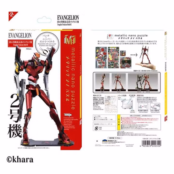 Evangelion Metallic Nano Plastic Model Unit 02