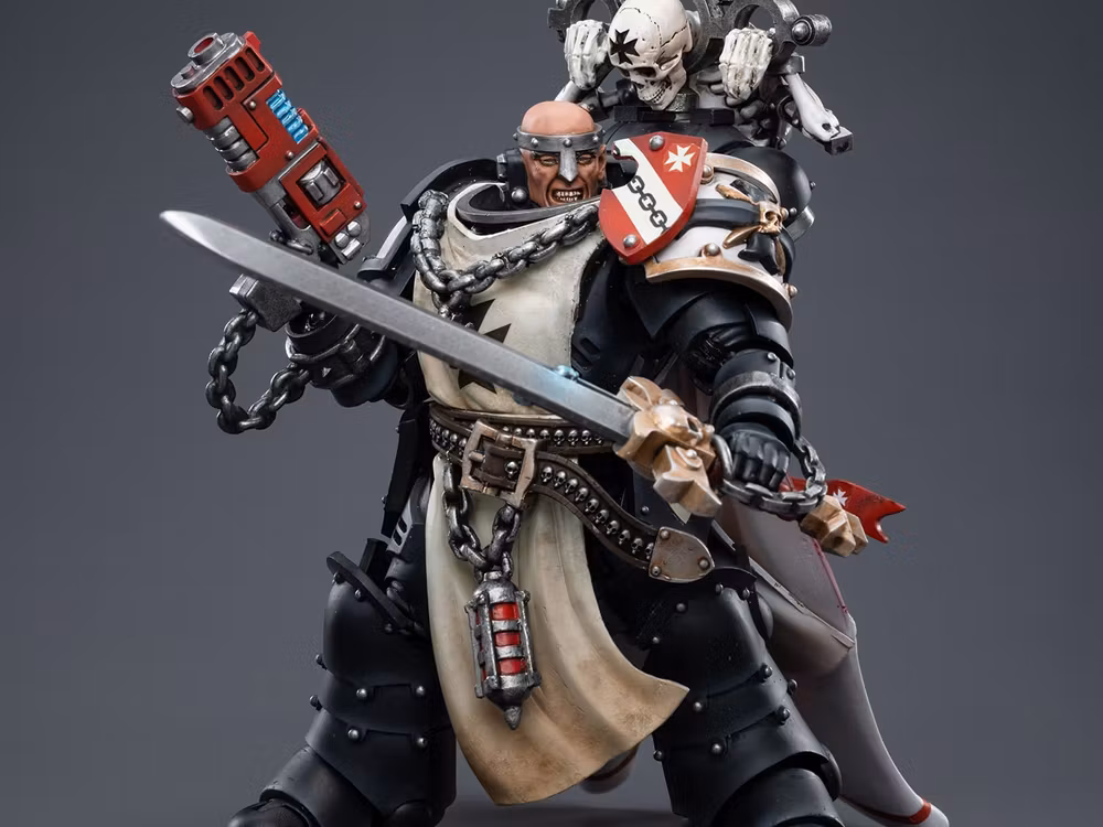 Warhammer 40K Black Templars Marshal Baldeckrath 1/18 Scale Action Figure