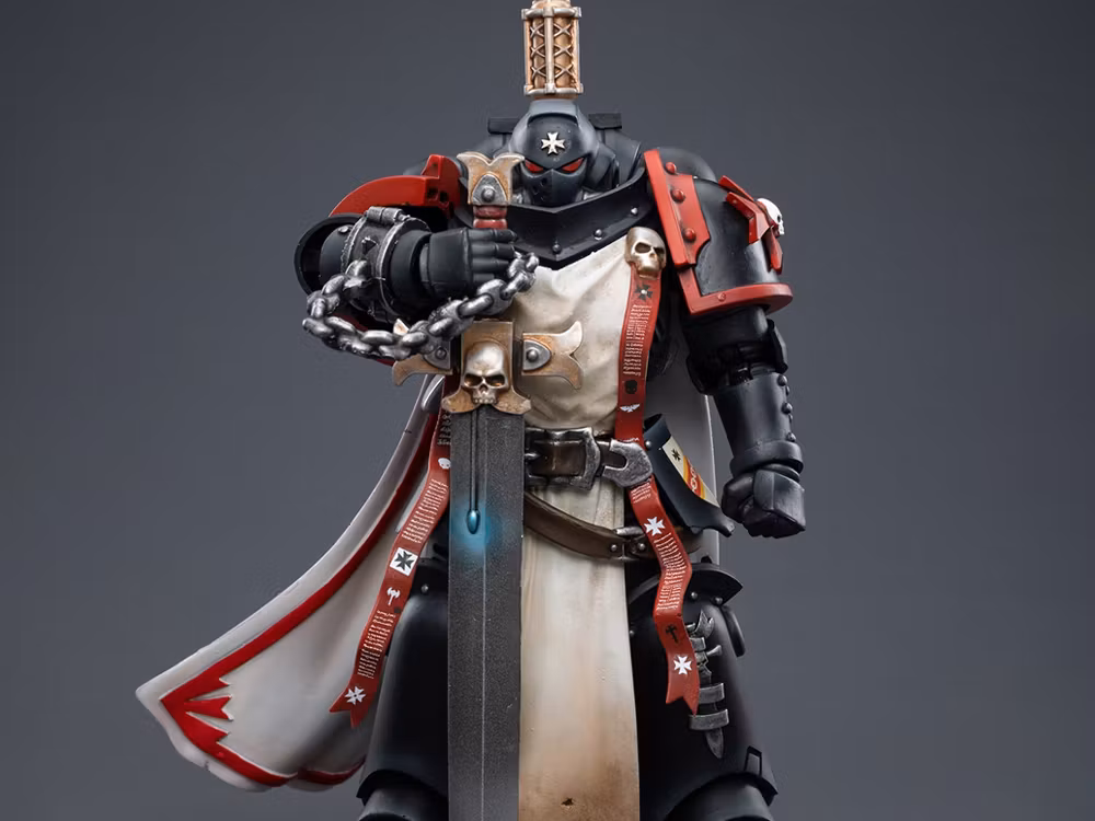 Warhammer 40K Black Templars Primaris Sword Brethren Eberwulf 1/18 Scale Figure