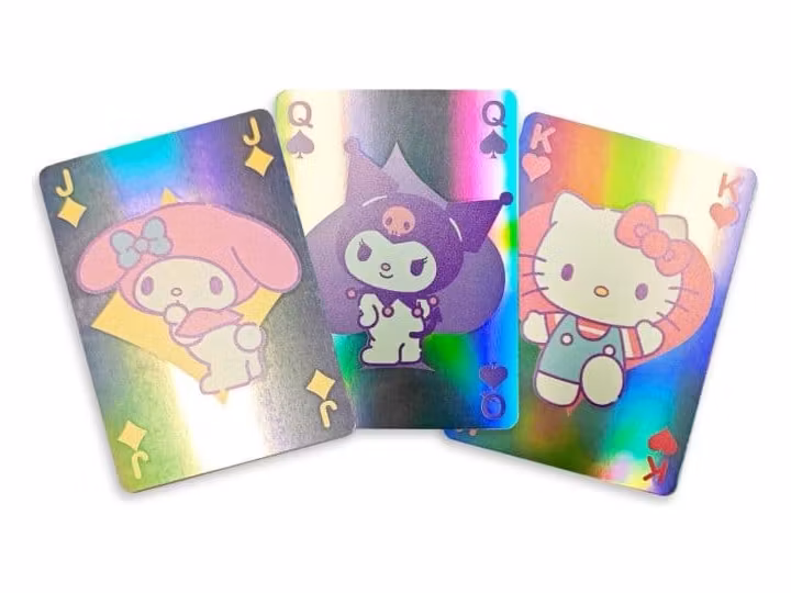 Sanrio Playing Cards Hello Kitty & Friends Cupcake French-suited Deck Holographic