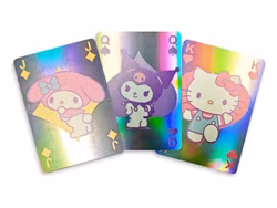 Sanrio Playing Cards Hello Kitty & Friends Cupcake French-suited Deck Holographic