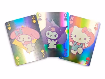 Sanrio Playing Cards Hello Kitty & Friends Cupcake French-suited Deck Holographic