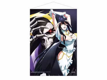 Overlord Wallscroll Ainz Ooal Gown & Albedo 50 x 70