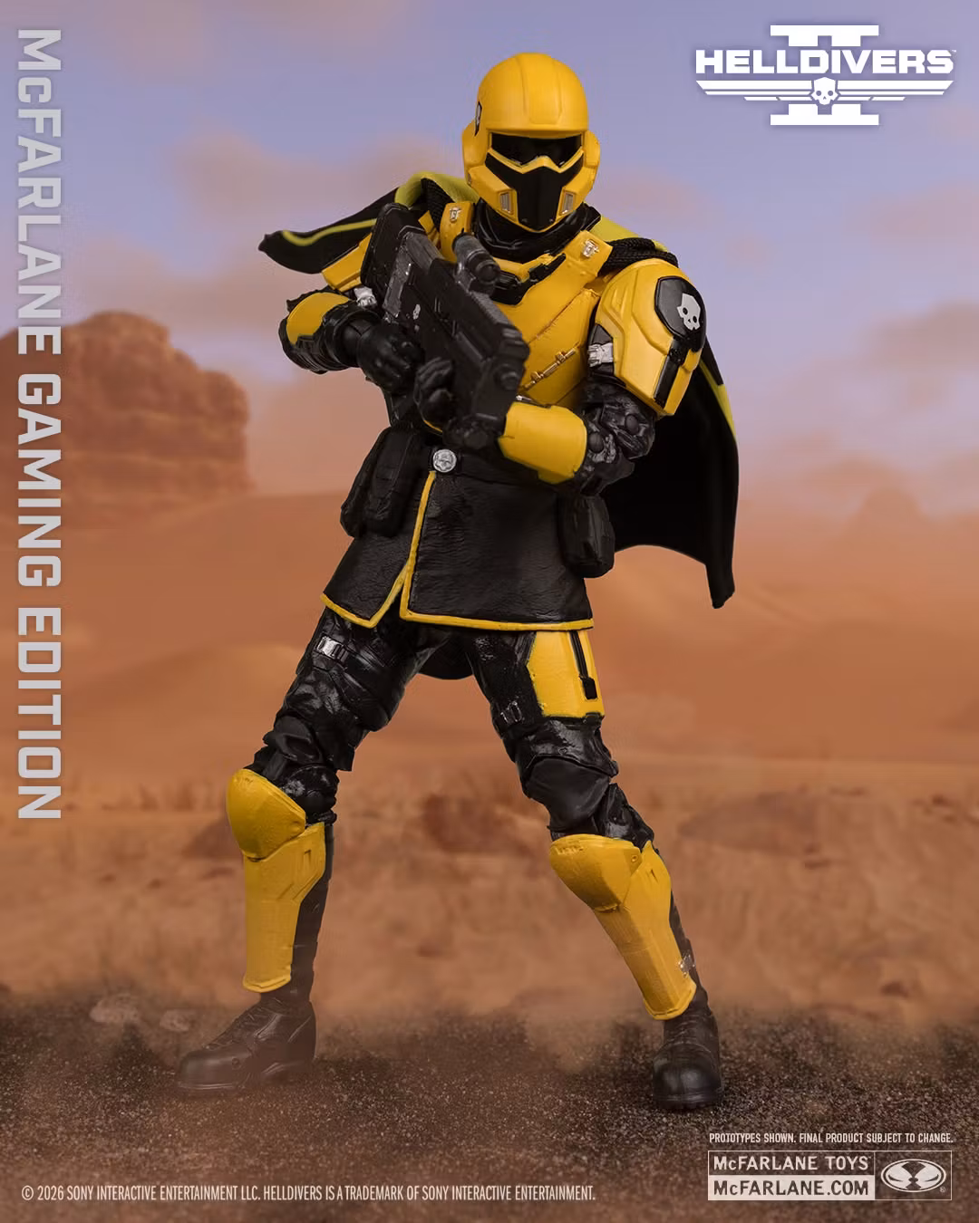 Helldivers 2 McFarlane Gaming Edition T4-40 Gold Eagle Action Figure