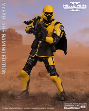 Helldivers 2 McFarlane Gaming Edition T4-40 Gold Eagle Action Figure