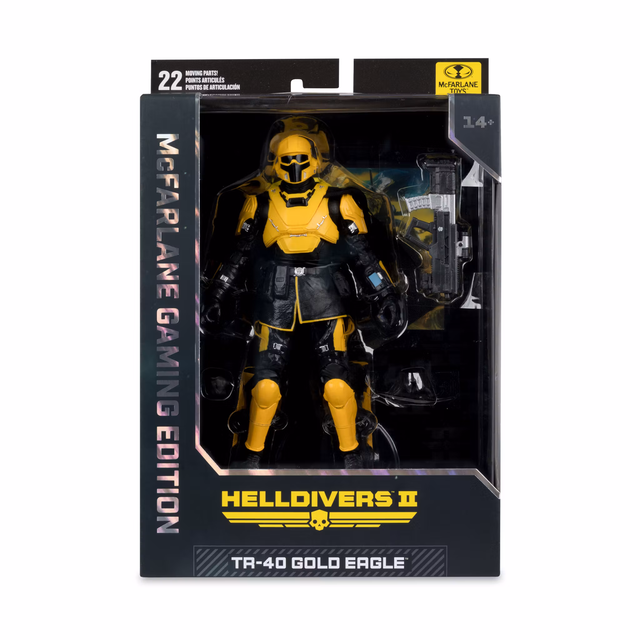 Helldivers 2 McFarlane Gaming Edition T4-40 Gold Eagle Action Figure